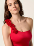 One-shoulder swimsuit with ruffle image number 2