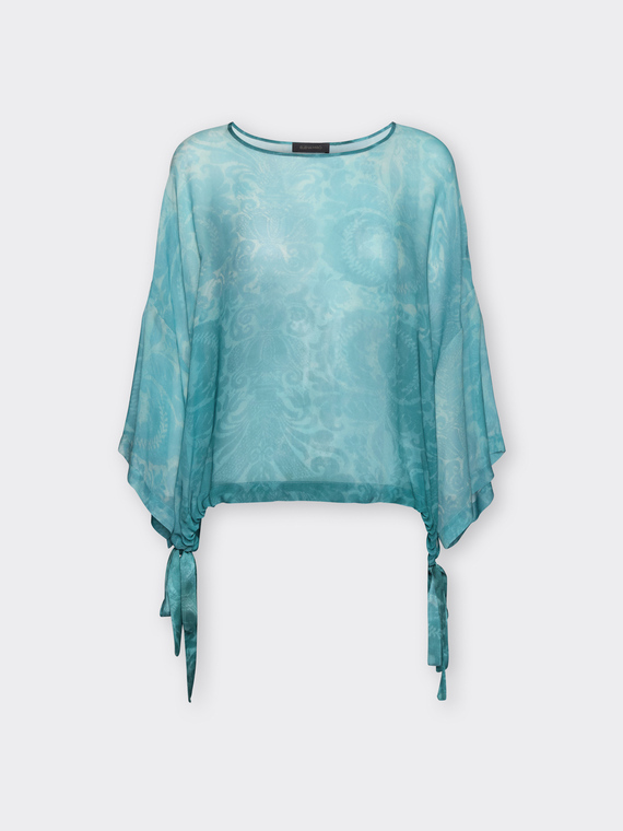 Blusa in georgette stampata