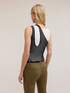 Top in jersey con canotta in tulle image number 1