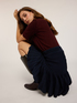 Minigonna flared in maglia image number 3