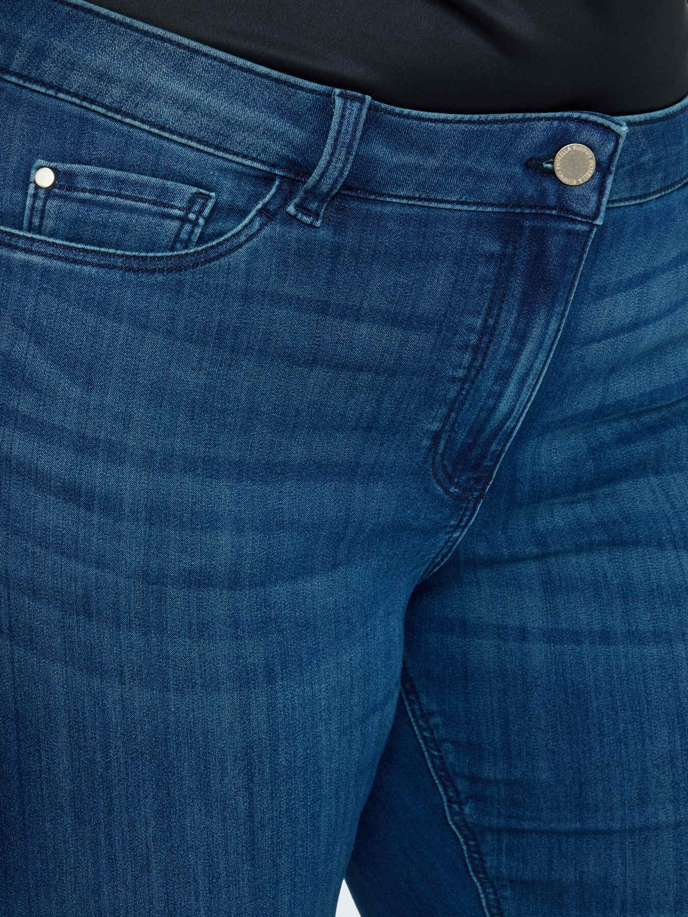 Jeans Skinny lavaggio blu effetto washed image number 4