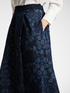 Laser denim midi skirt image number 3