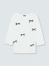 T-Shirt aus Baumwolle mit Perlen und Schleifen image number 4