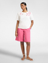 T-shirt in cotone con ricami floreali image number 2