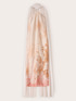 Long satin dress with stole image number 5