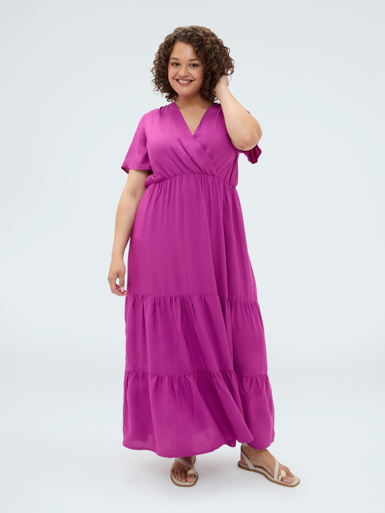 Long Smile viscose dress image number 0