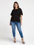 T-shirt with side pleats image number 2