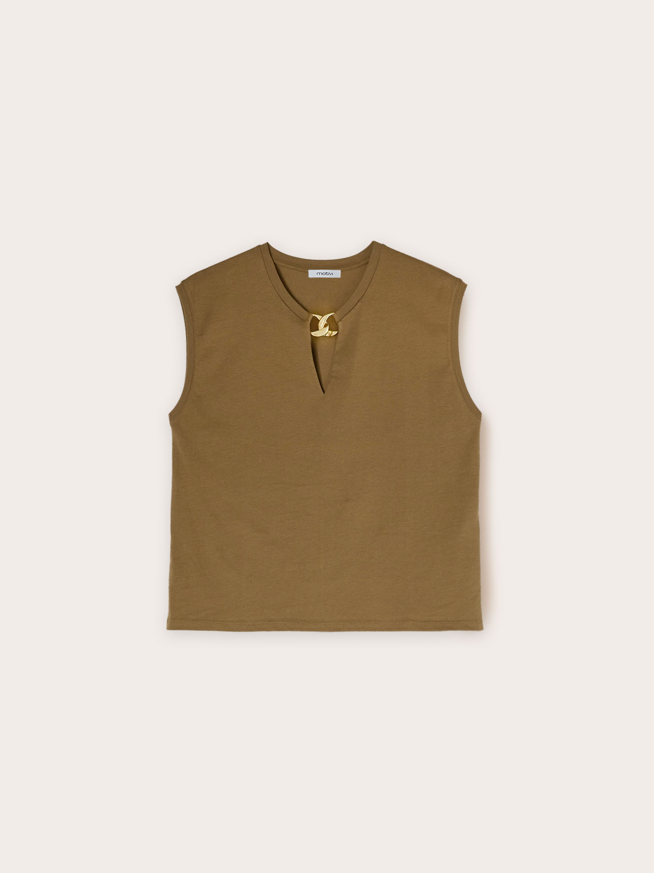 T-shirt with metal detail image number 4