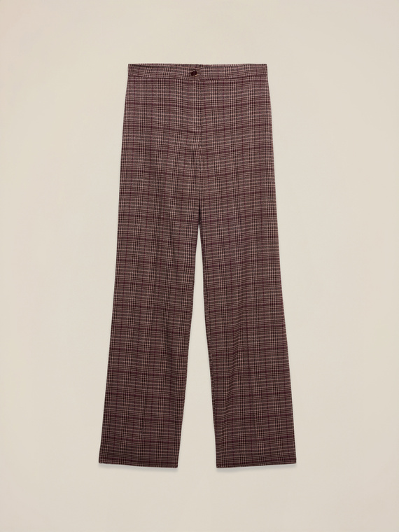 Pantaloni in flanella check