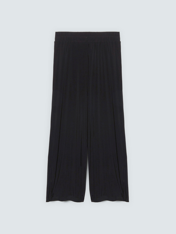 Wide Leg Hose aus Jersey