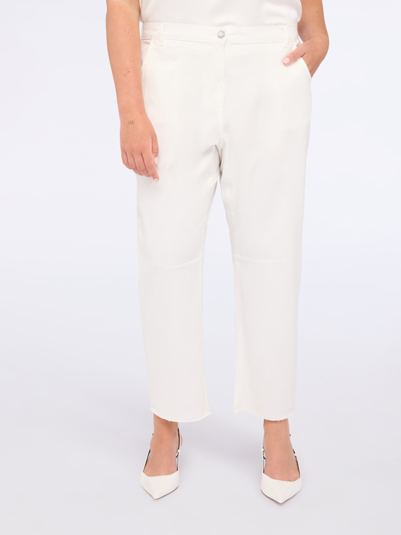 Moon fit trousers in cotton blend