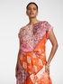 Blusa in viscosa stampata image number 0