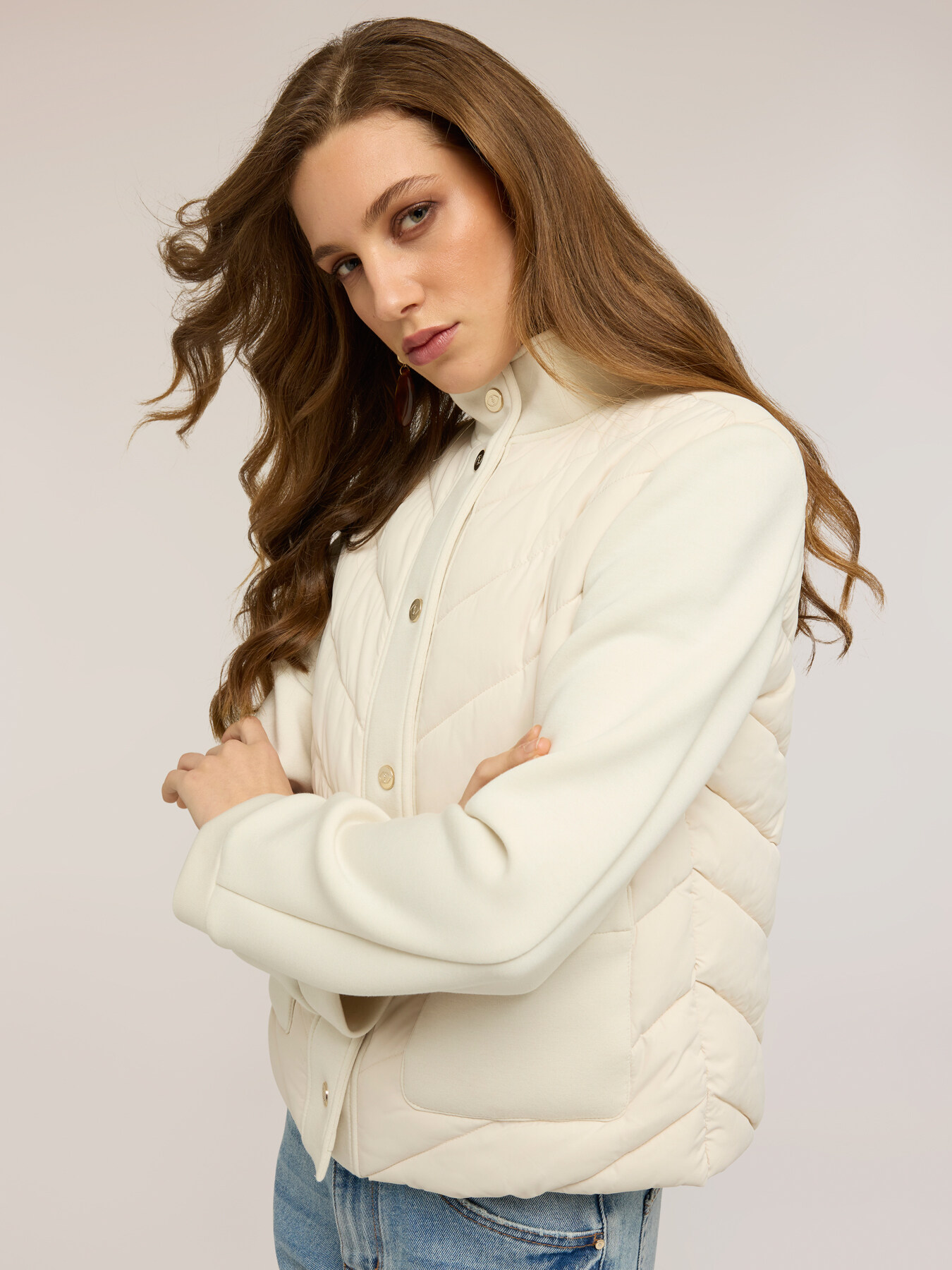 Two-tone puffer jacket image number 3