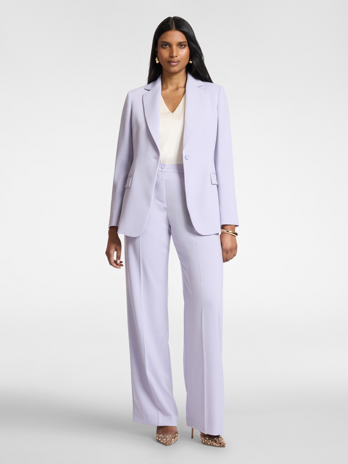 Blazer structur&eacute; en cady image number 2