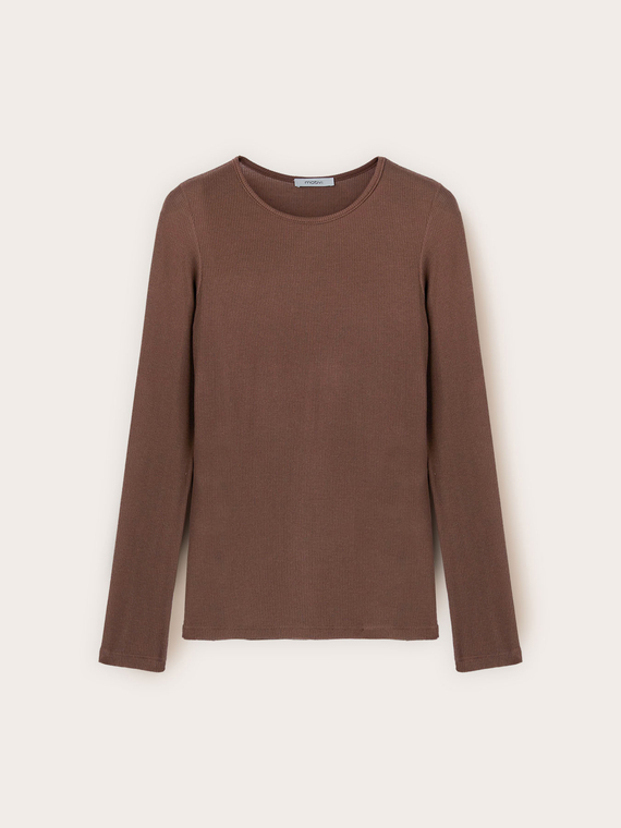 T-shirt sous-jacente en mélange de cachemire