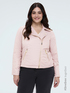 Biker-Daunenjacke mit asymmetrischem Verschluss image number 0