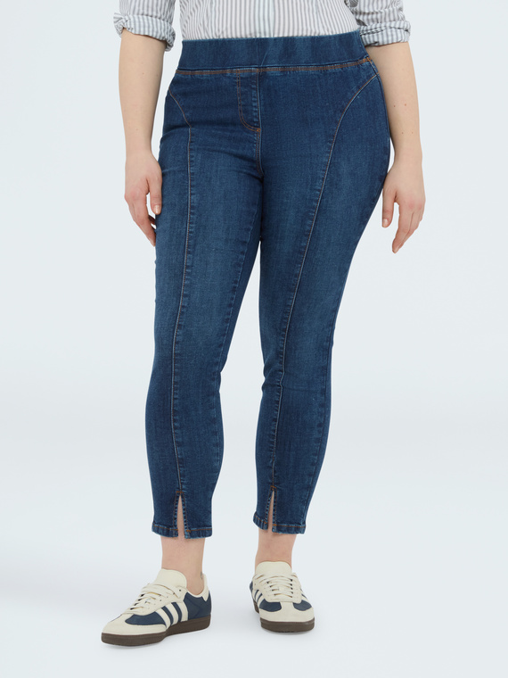 Elastic waist jeggings