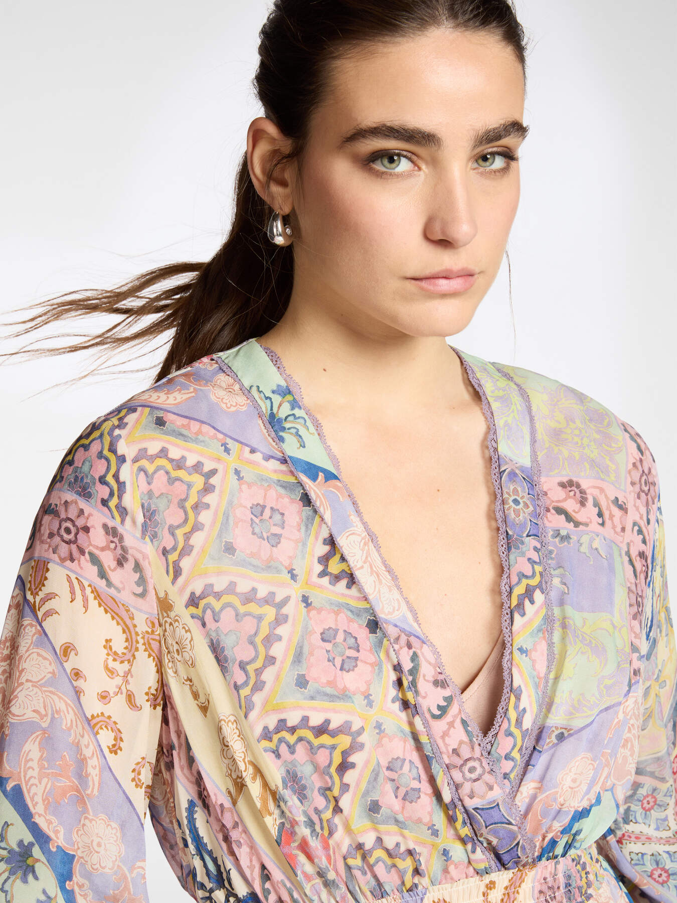 Printed long dress image number 3