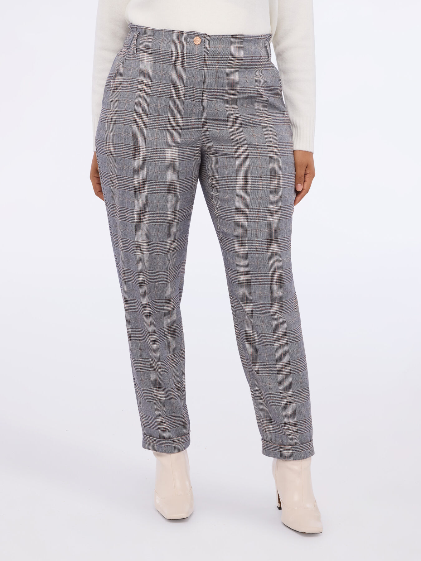 Pantalon Balloon imprimé carreaux image number 2