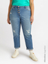 Barrel-Jeans mit Rissen image number 0