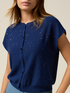 Cardigan corto con paillettes image number 2