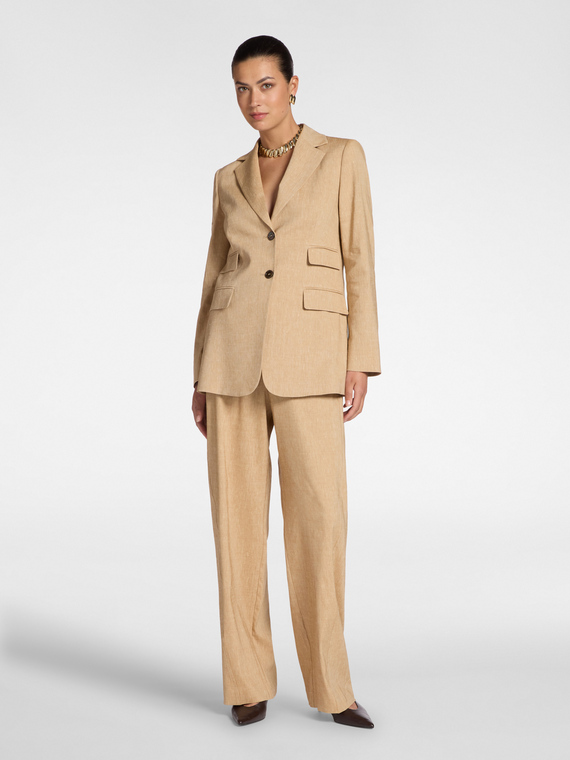 Linen blend chinos
