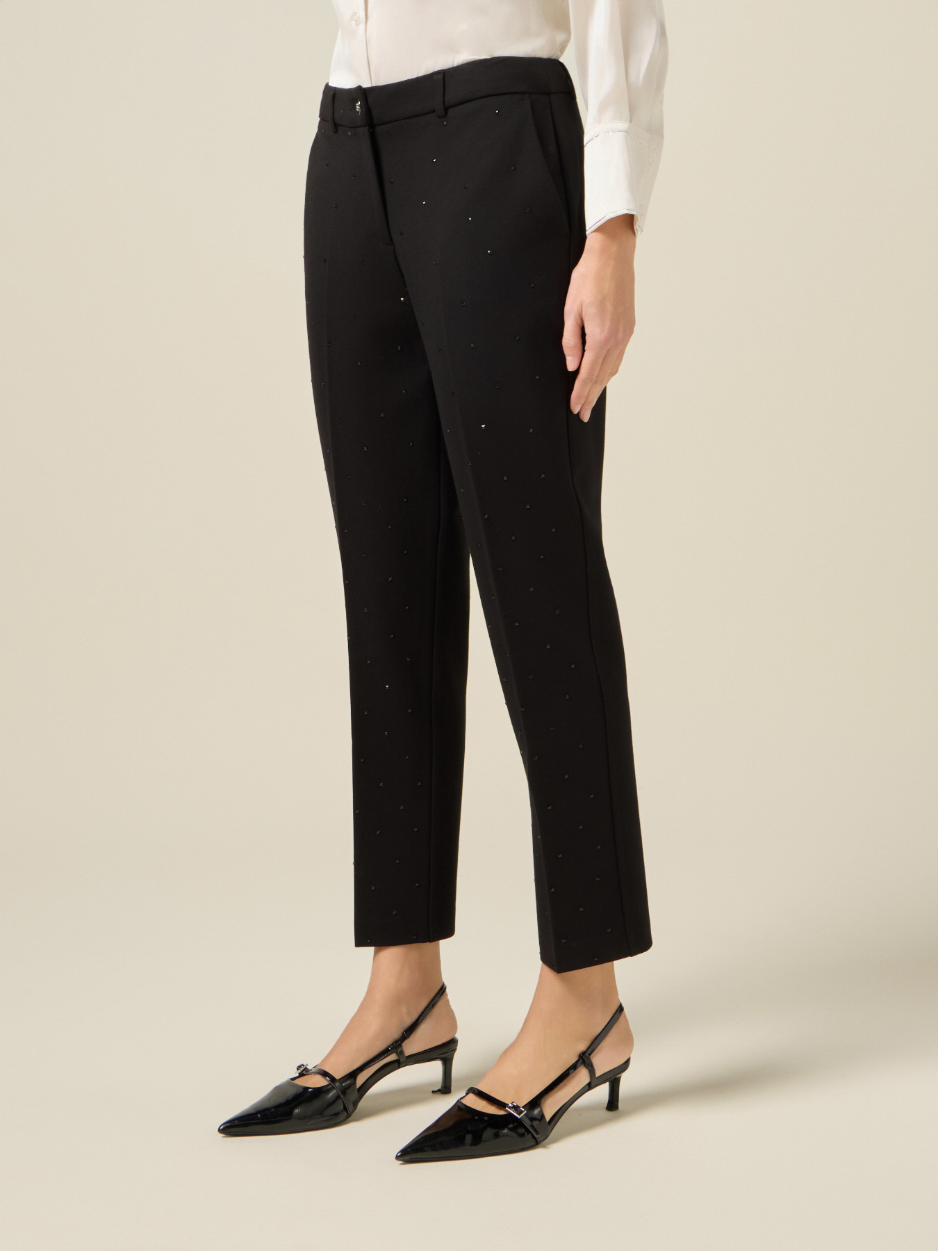Cigarette pants with crystals image number 3