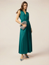 Long pleated lurex dress image number 3