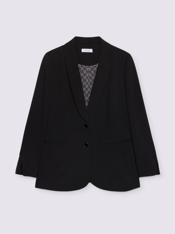 Fitted blazer in stretch fabric