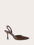 Python-effect slingback pumps image number 1