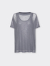 Linen blend crew neck sweater image number 4