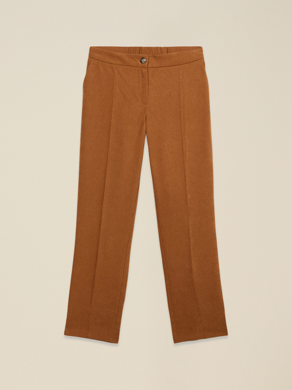 Pantaloni regular in fustagno