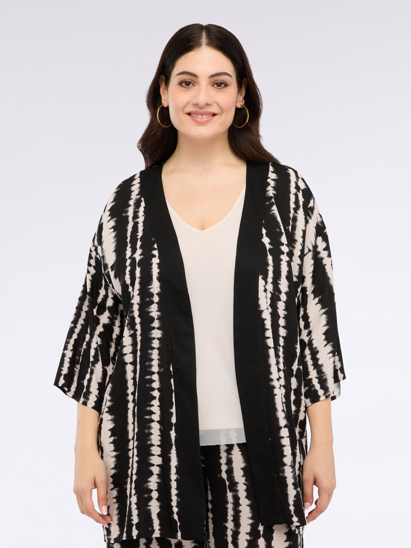 Kimono imprimé tie dye image number 2