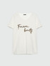 T-Shirt mit Schriftzug aus Kordel image number 6