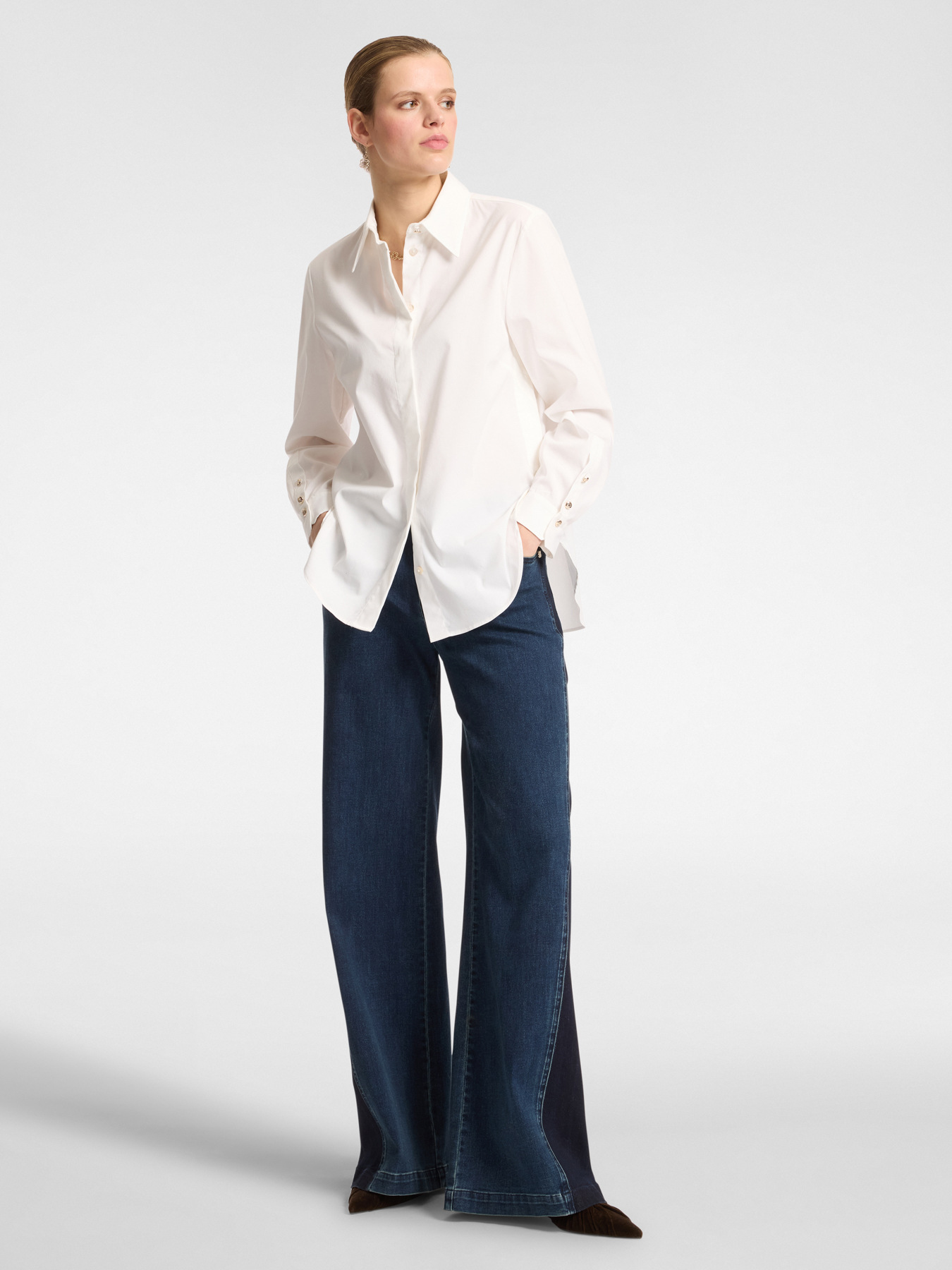 Chemise ample en popeline image number 2