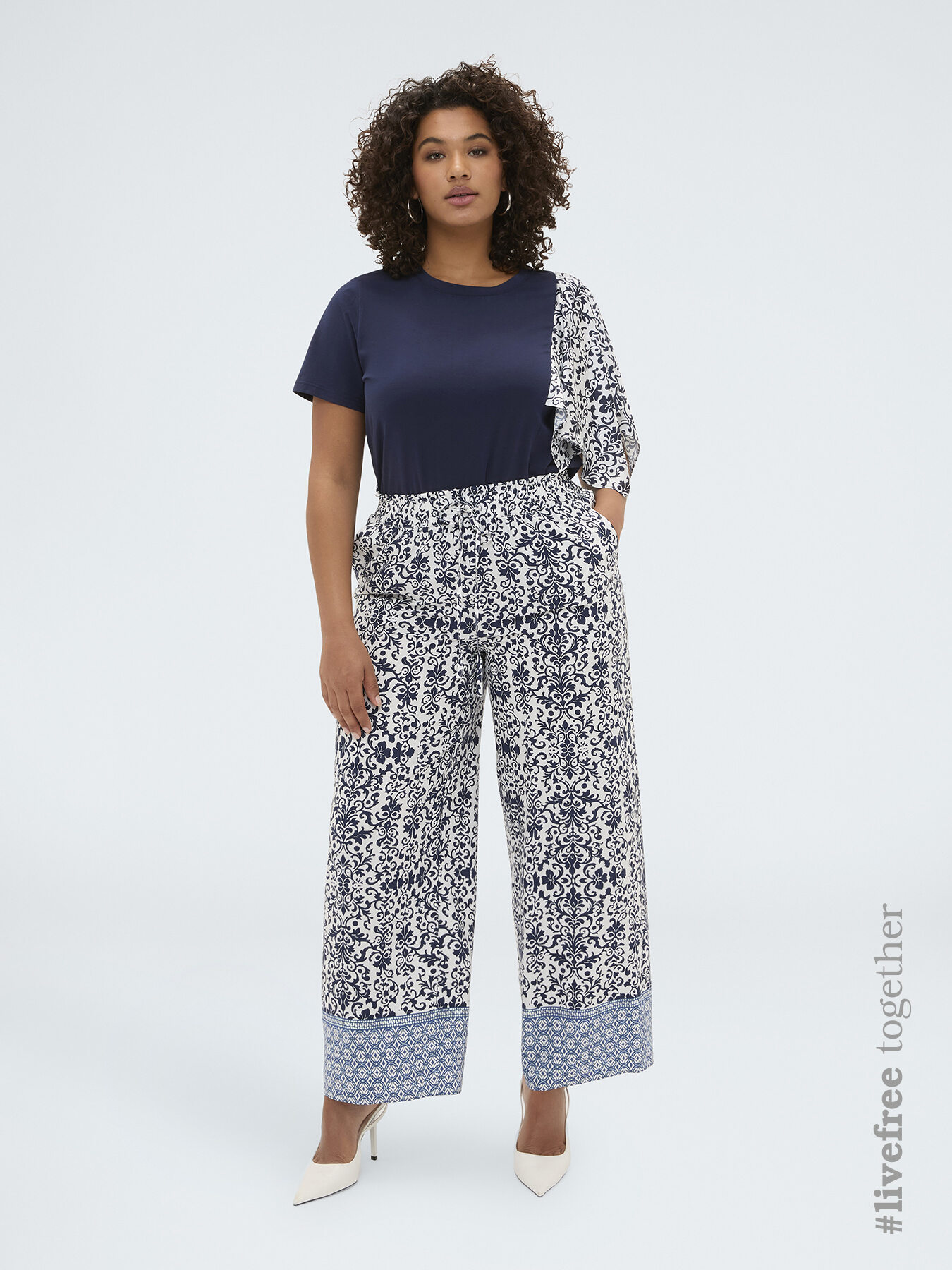 Wide-Leg-Hose aus Viskose image number 0