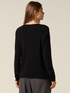 Maglia misto viscosa con scollo a V image number 1