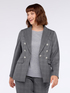 Double-breasted effect Prince of Wales check blazer image number 1