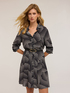 Heart-patterned shirt dress image number 3
