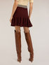 Minigonna flared in maglia image number 1
