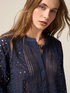 See-through eyelet blouse image number 2