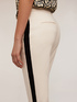 Pantaloni cropped con banda laterale image number 3