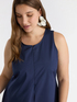 Flared dress with overlay image number 3