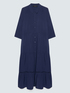 Long viscose shirt dress image number 4