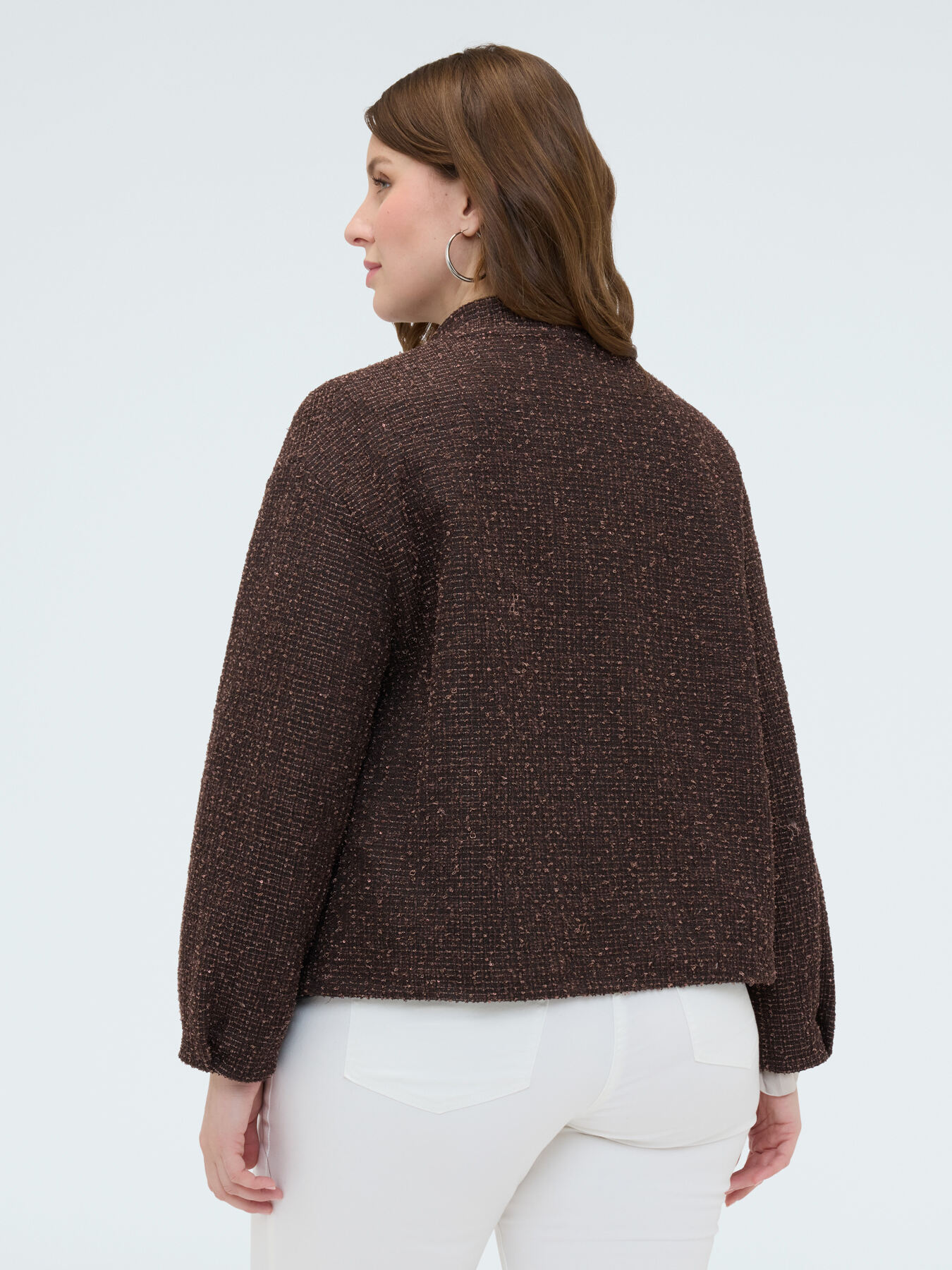 Bomber sweatshirt with pins image number 1