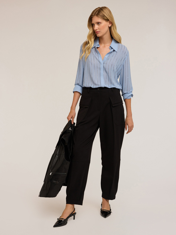 Shirt with micro studs