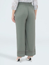 Wide-Leg-Hose mit Ajour-Detail image number 1