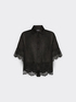 Camicia in lino con pizzo image number 4