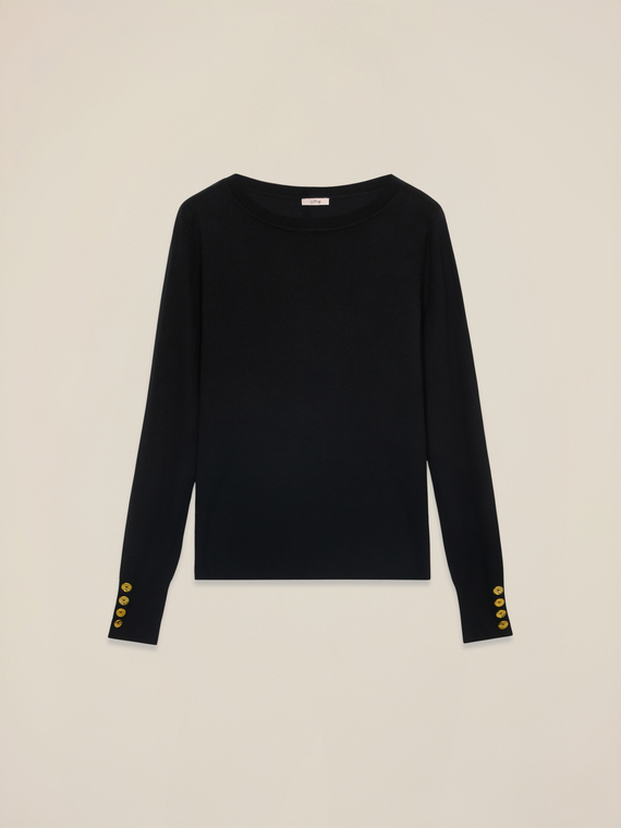 Maglia con bottoni decorativi