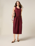 Midi flare dress in poplin image number 0
